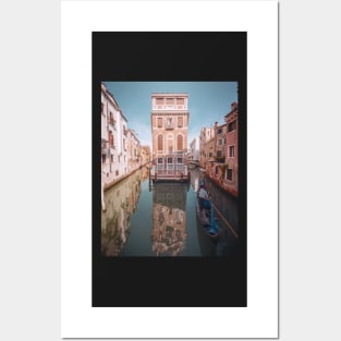 Gondola in the canal in Venice, Italy Posters and Art